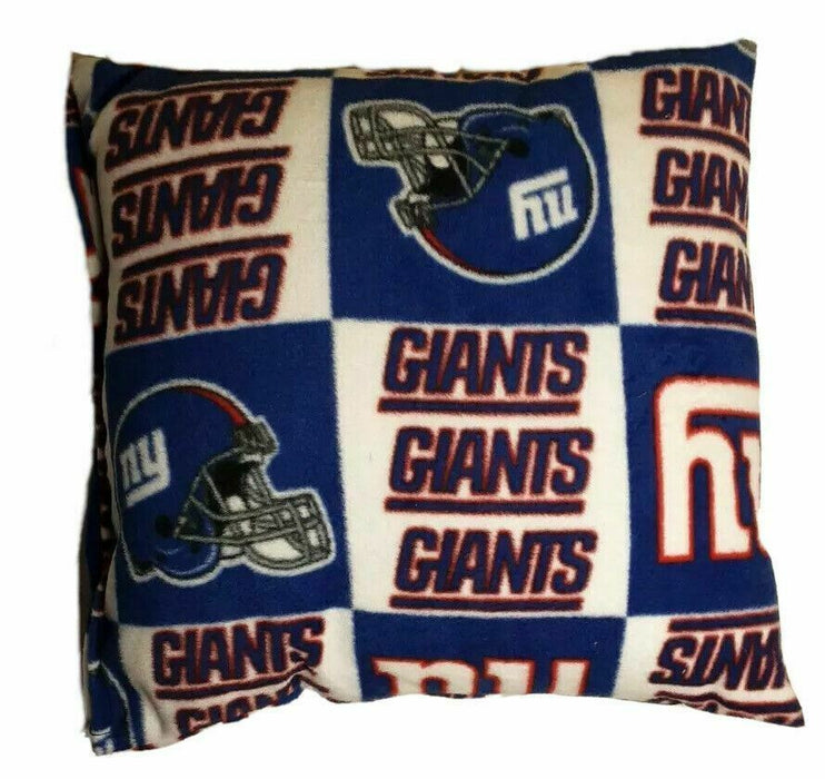 New York Giants NFL Fleece 16" x 14" Hand Made Decorative Pillow