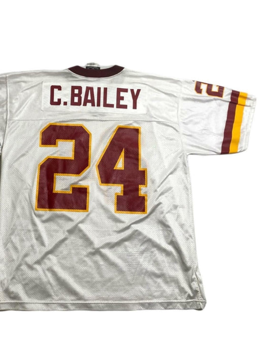 Washington Redskins Adidas Champ Bailey #24 Jersey White (Size: XL)