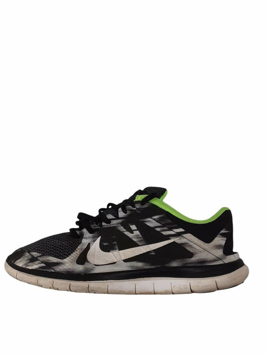 Nike Free 4.0 Black/Green Athletic Running Shoes Men's (Size: 12) 642197-013