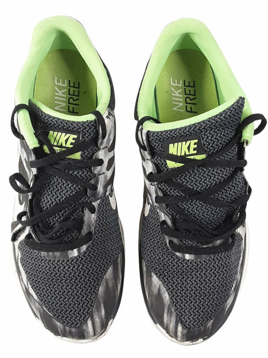 Nike Free 4.0 Black/Green Athletic Running Shoes Men's (Size: 12) 642197-013