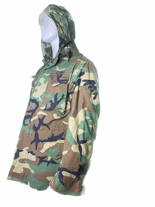 US Military M65 Woodland BDU Camouflage Jacket (Size:  Medium - Long)
