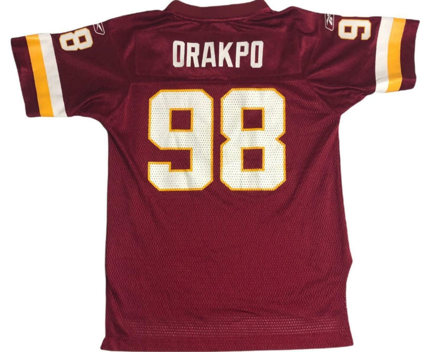 Washington Redskins Reebok On Field # 98 Orakpo Jersey Red Youth (Size: M)