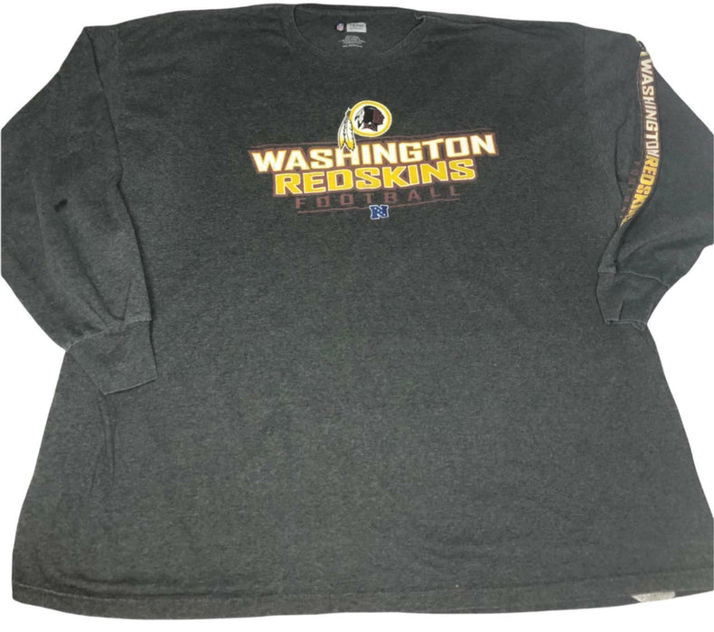 Washington Redskins NFL Team Apparel Long Sleeve Shirt Gray Men's (Size: 3XL)