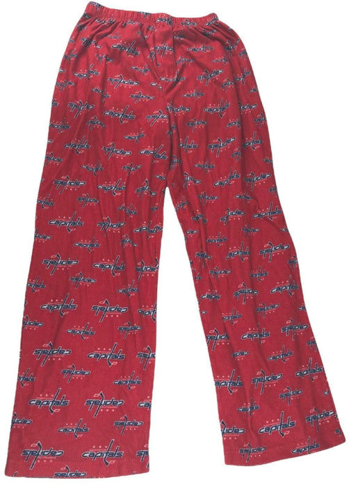 Washington Capitals NHL Fleece Pajama Pants Red Youth (Size: M)
