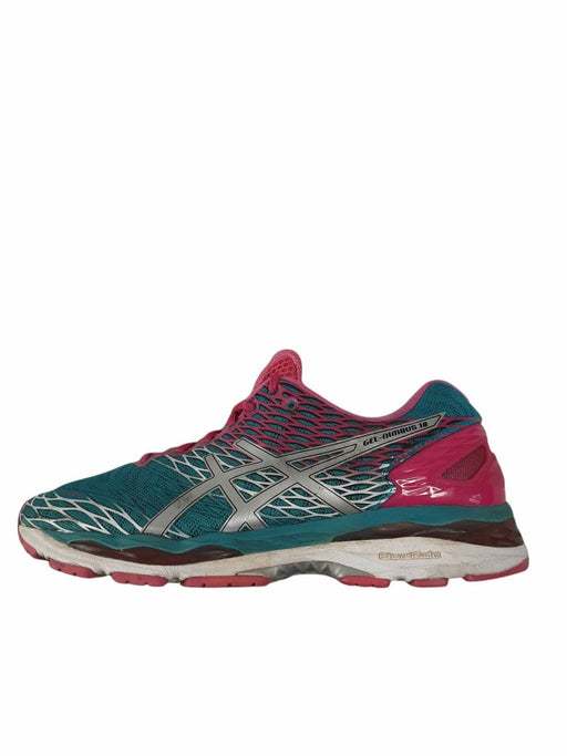 repetitie Bek schroef Asics Gel-Nimbus 18 Blue Pink Running Shoes Women's (Size: 10.5) T650N —  FamilyBest1
