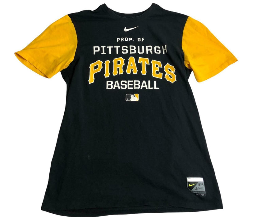 Pittsburgh Pirates MLB Nike Dri-FIT Athletic Fit T-Shirt Men's Black (Size: M)