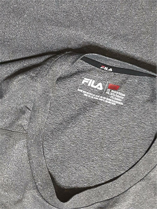 Fila Women's Gray Fitted Lightweight Comfort Long Sleeve Top (Size: XXL)