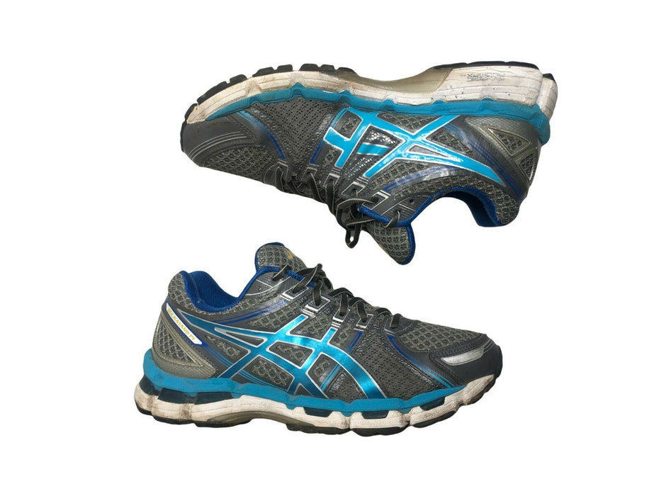Asics Kayano 19 Blue Silver Shoes (Size: 8.5) T351 — FamilyBest1