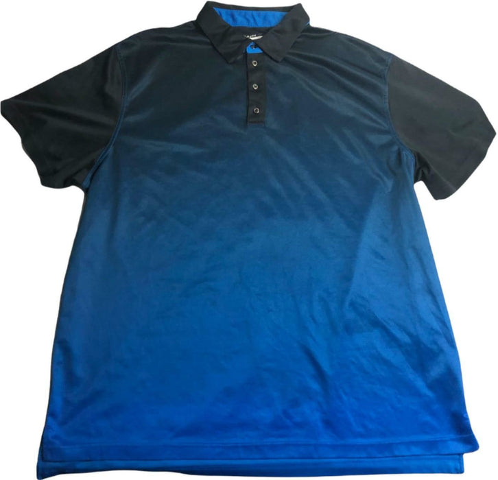 Men's Active Polo Classic Fit Shirt Blue/Black Men's (Size: XL)