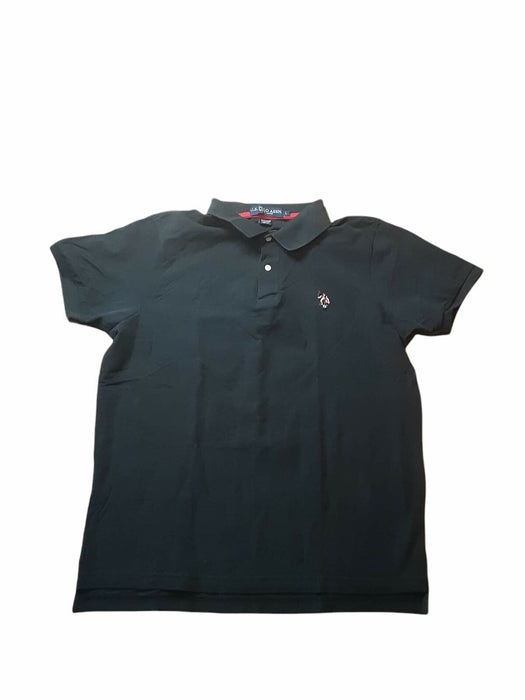 U.S. Polo Assn. Men's Black Classic Ultimate Short Sleeve Polo Shirt (Size: L)