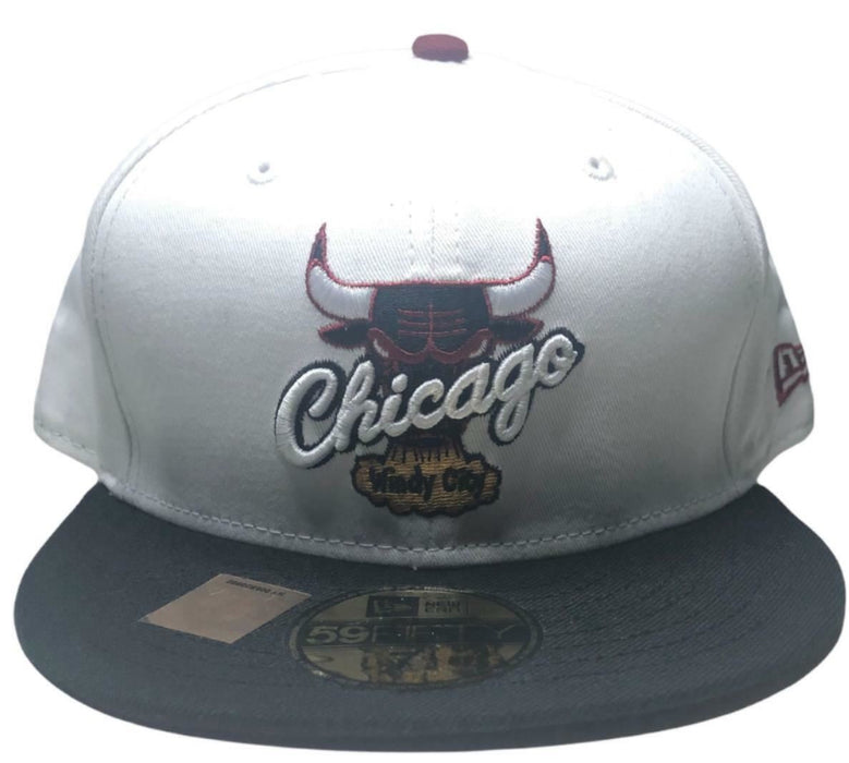Chicago Bulls 59 Fifty New Era Hardwood Classic Fitted Hat White Men's (Sz: 7.5)