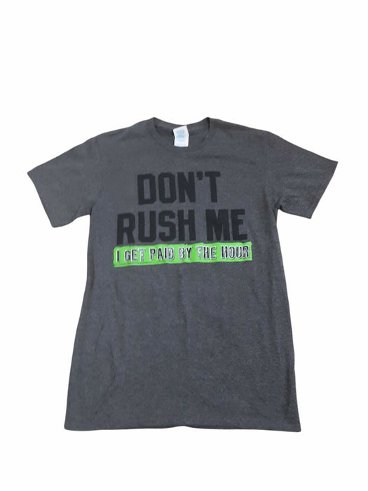 Delta Pro Weight Men's Gray "Don't Rush Me" Short Sleeve T-Shirt (Size: S)