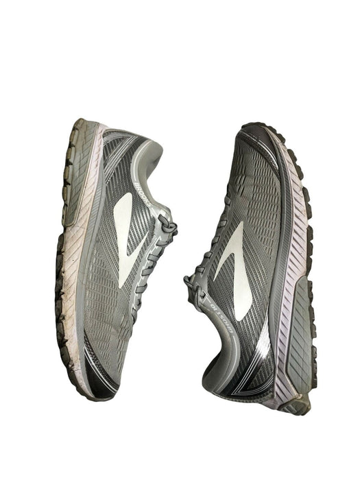 Brooks Ghost 10 Grey White Running Shoes Women's (Size: 9) 1202461B144