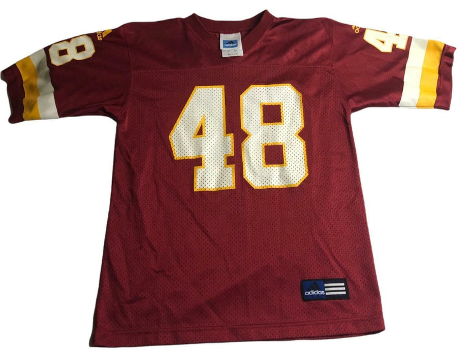 Washington Redskins Adidas #48 Davis Jersey Red Youth (Size: S)