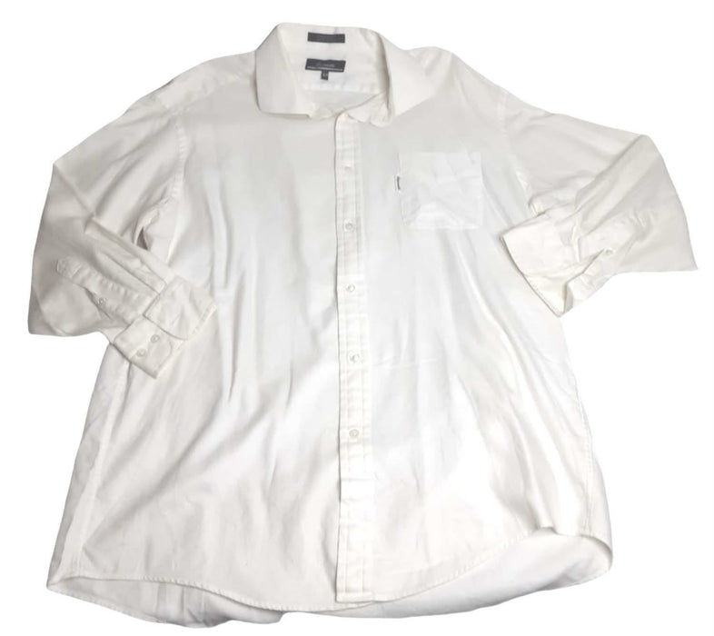 Façonnable Men's Eggshell White Long Sleeve Button Down Shirt (Size: 8/18R)