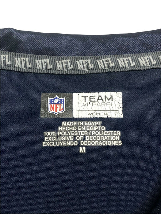 New England Patriots NFL Team Apparel Embroided Women's T-Shirt Blue (Size: M)