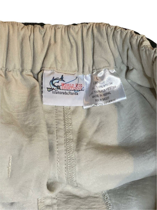 World Wide Sportsman Men's Nylon Outdoor Convertible Cargo Pants Beige (Size: L)