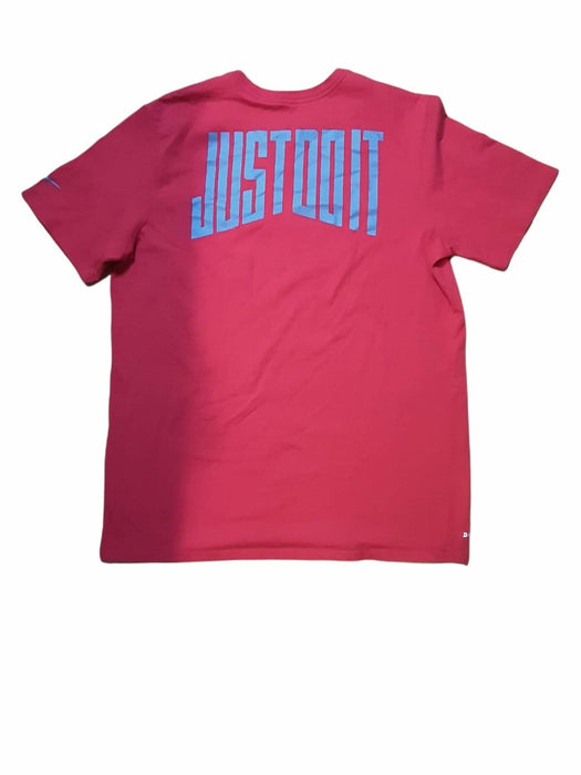 The Nike Men's Red Dri-Fit "Just Do It" T-Shirt (Size: XL)