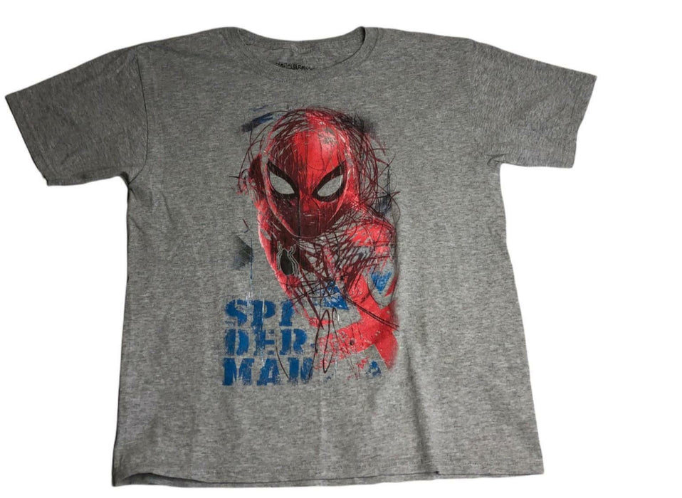 Marvels Spider-Man Far From Home T-Shirt Gray Boys (Size: 14/16)