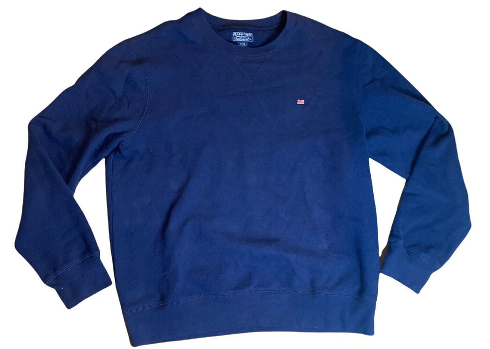 Ralph Lauren Polo Men's Crew Neck Fleece Sweater Blue (Size: XL)