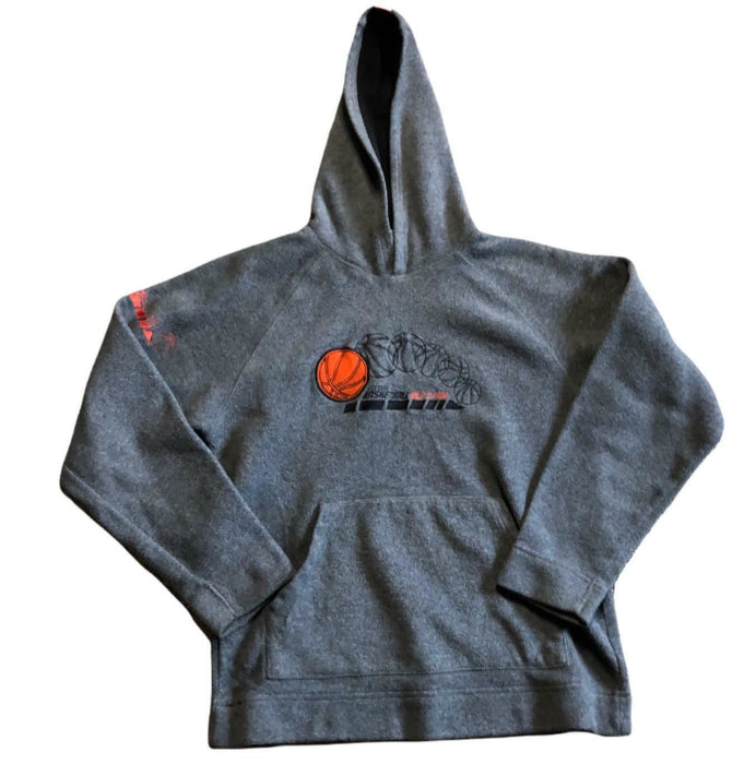 Old Navy Basketball Fleece Hoodie Gray Youth (Size: 10)