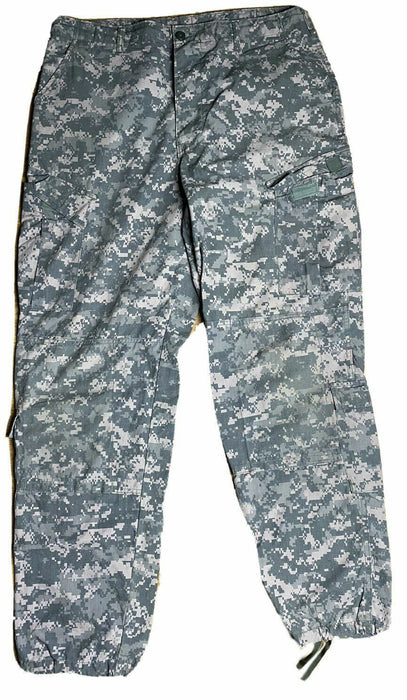 US Military ACU Digital Ripstop Combat Camouflage Trousers (Size: Small-XLong)