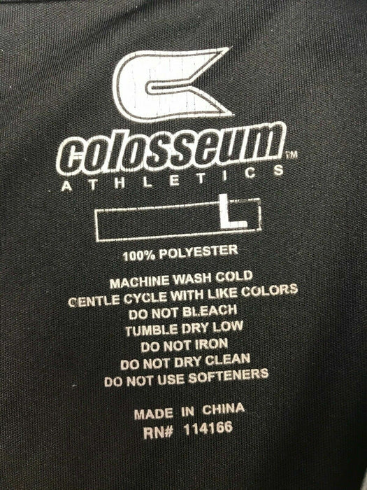 Colosseum Men's Activewear Dri Black 100% Polyester Tee Shirt (Size: L)