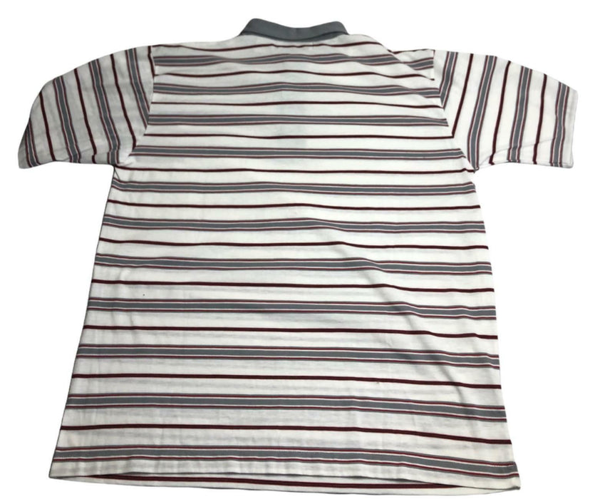 Chandler Casual Striped Polo Shirt White Men's (Size: XL)