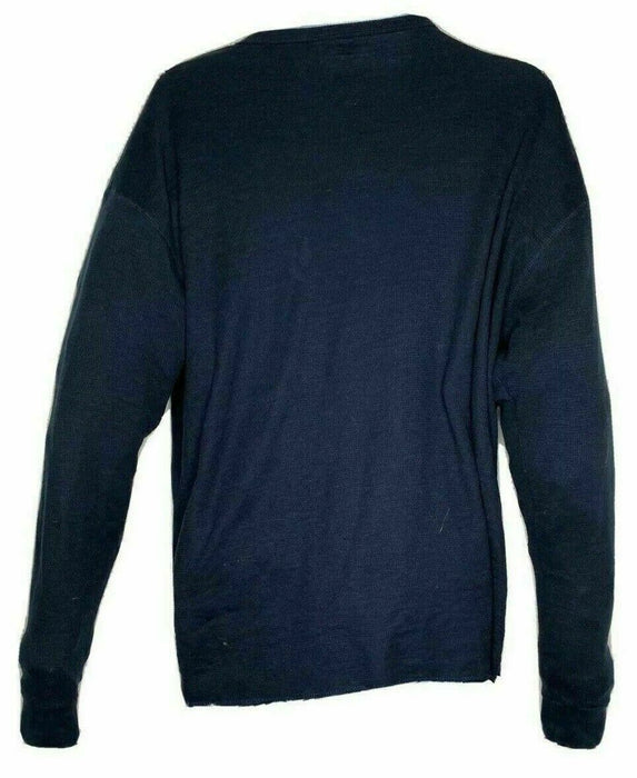 Jordan Craig  Waffle Long Sleeve Shirt Blue Men's (Size: 2XL)