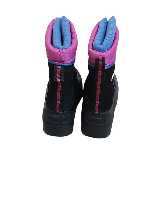 Totes Thermolite Girl's Winter Snow Boots Black/Pink (Size: 12)