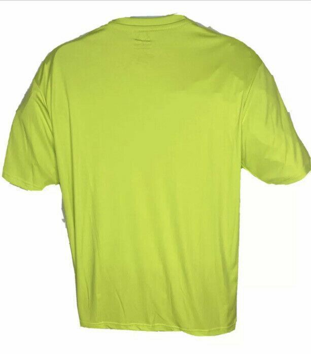 Realtree Fishing Men's Performance Neon Yellow Tee Shirt (Size: L)