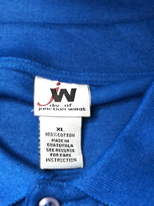 Junction West Casual Polo Shirt Blue Men's (Size: XL)