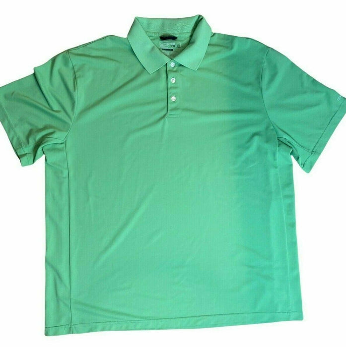 Chaps Golf Men's Dry Performance Polo Neon Green Shirt  (Size: XL)