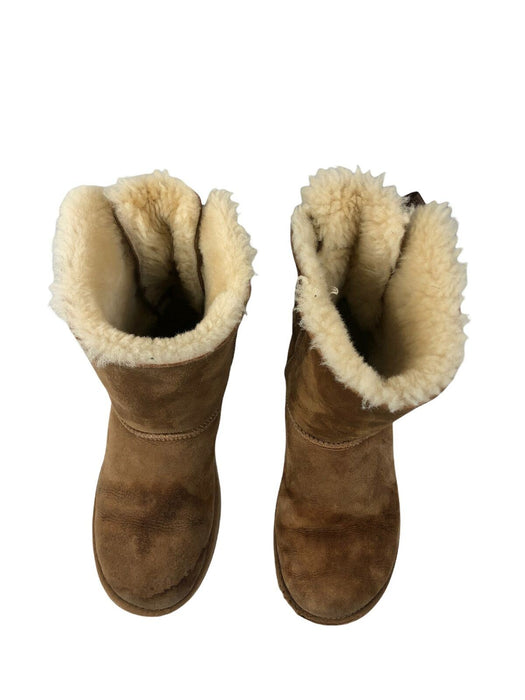 UGG Australia Bailey Bow II Chestnut Brown Fur Warm Boots Women (Size 6) F27114H