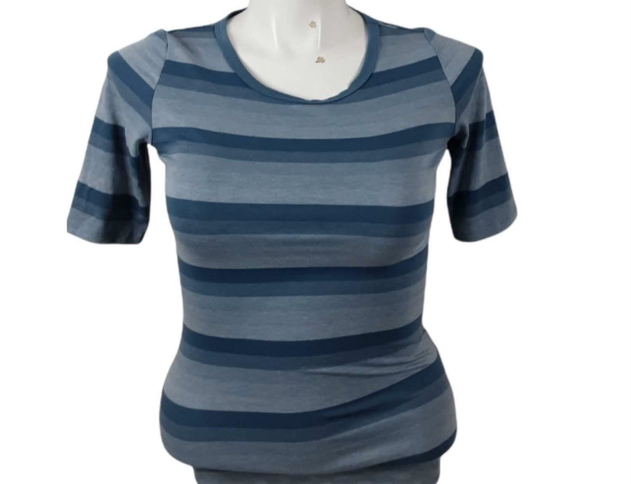 LulaRoe Women's Blue Striped Gigi Top (Size: XS)