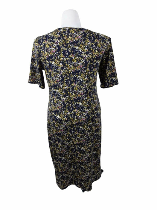 LulaRoe Women's Blue Floral Short Sleeve Dress (Size: 2XL)