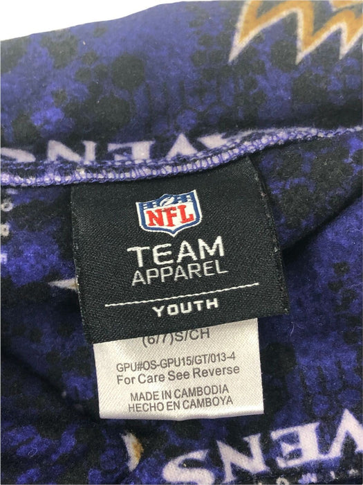 Baltimore Ravens NFL Team Apparel Fleece Pajama Shirt Purple Youth (Size: S)