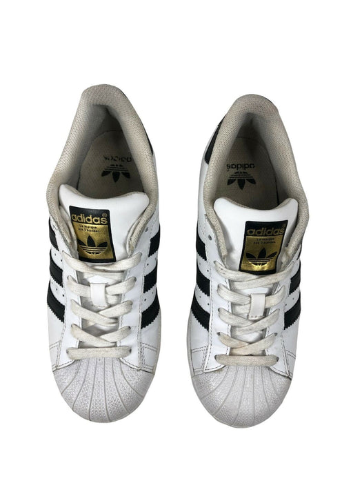 Adidas Superstar J 'White Core Black' Sneaker Shoes Girls (Size: 4) C77154