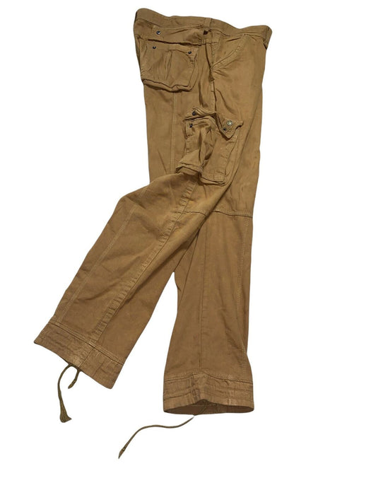 Deceil Premium Wash Canvas Cargo Pants Men Dark Khaki (Size: 36 X 32)