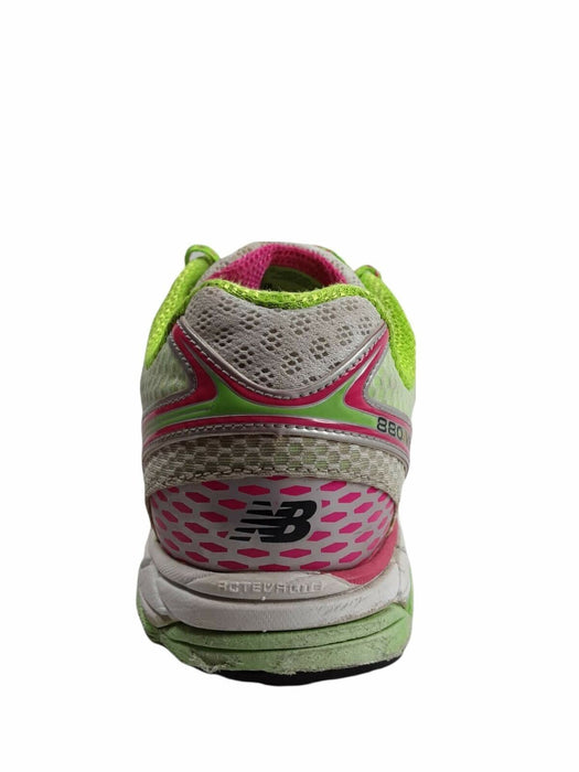 New Balance 880v3 White/Pink/Green Running Shoes Women's (Size: 10) W880PG3