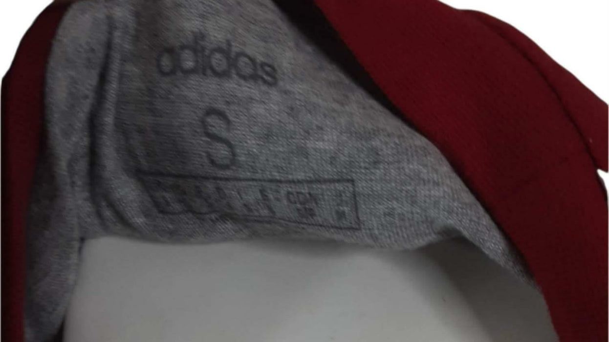 Adidas Women's Red/Gray/Black Short Sleeve Fitted Top (Size: S)