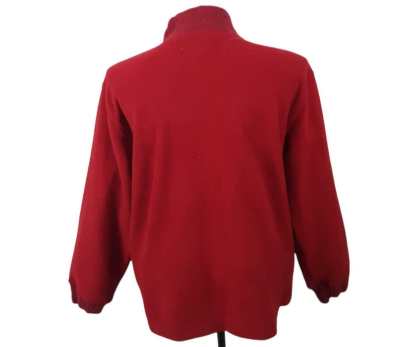 Pacer Women's Red Long Sleeve Zip Up Jacket (Size: XL)