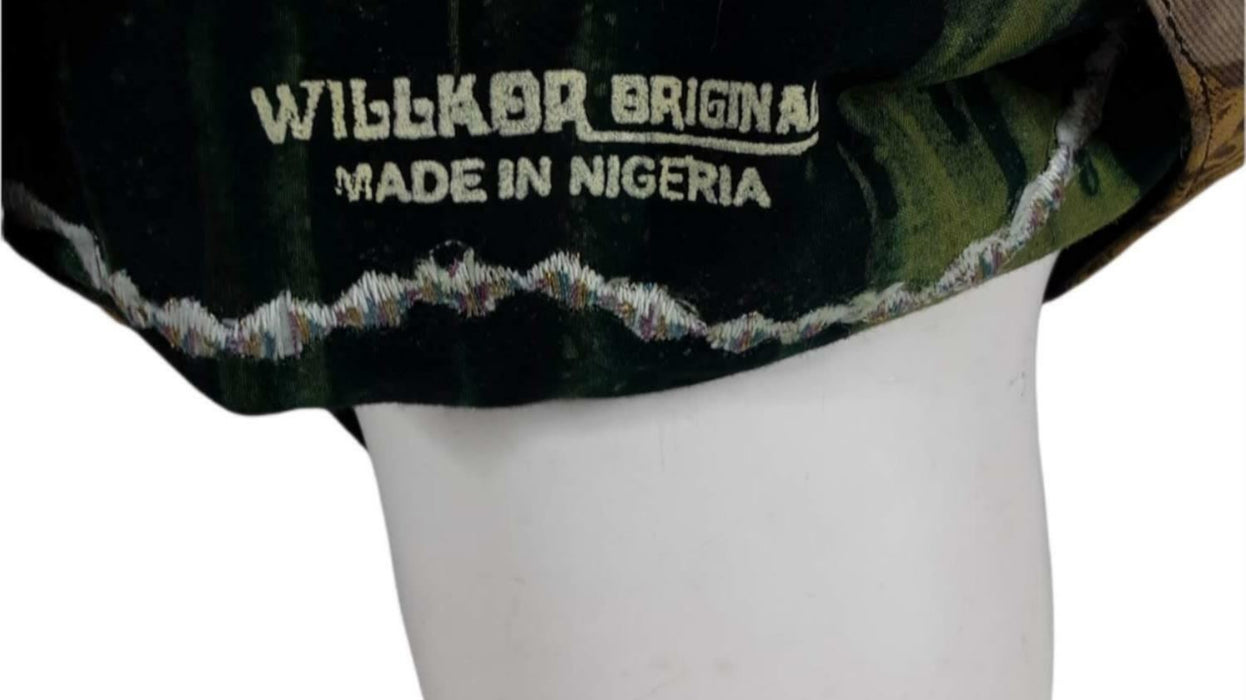 Willkor Original Women's Green/Brown Nigerian Dashiki Top (Size: