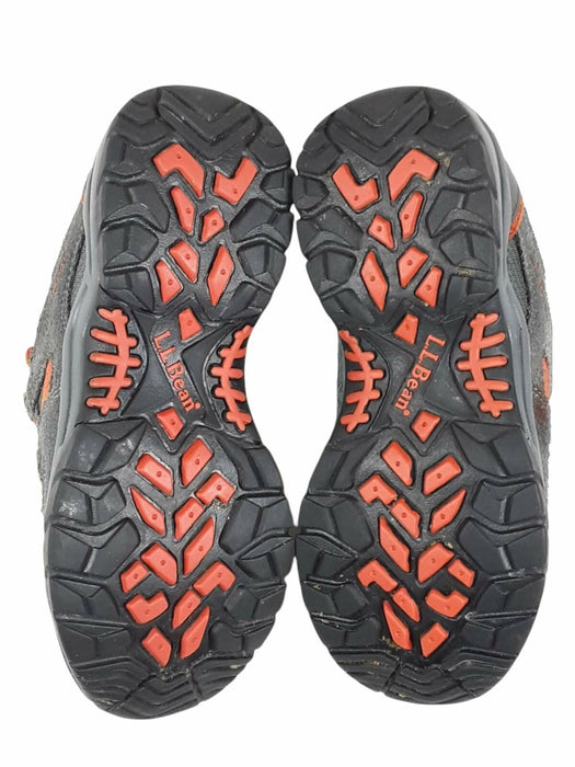 L.L.Bean Low Rise Grey/Orange Trail Hiking Shoes Boys (Size: 5) 300510