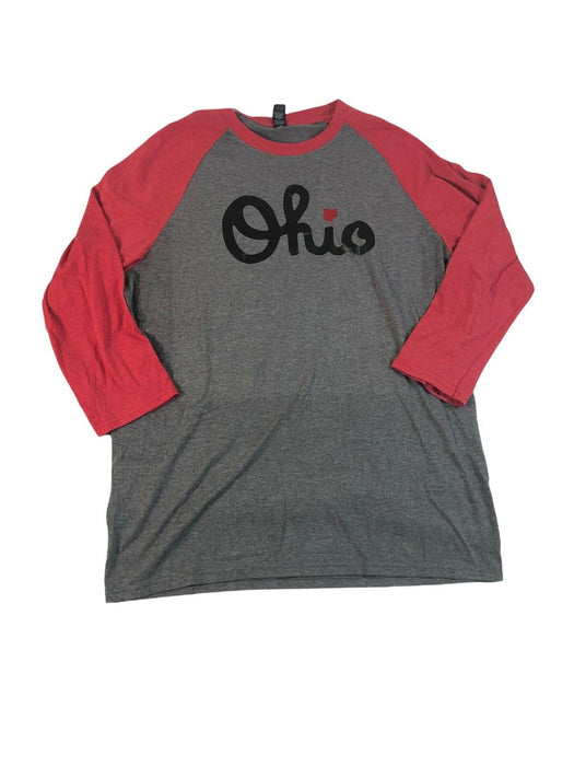 Perfect TRI District Ohio 3/4 Sleeve Shirt Gray Men's (Size: XL)