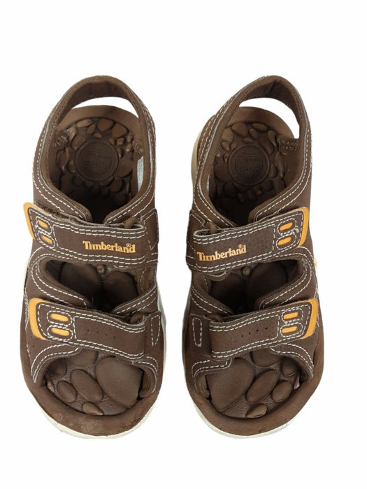 Timberland Seaswirl Soft Leather Brown Beach Sandals Boys (Size: 12) 6062