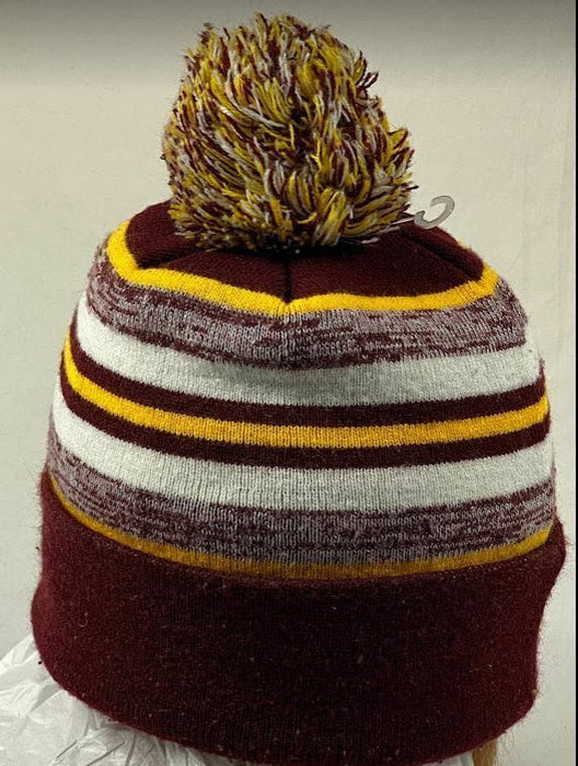 Washington Football Team NFL Soft Knit Beanie Hat Marron/Yellow (Size: One Size)