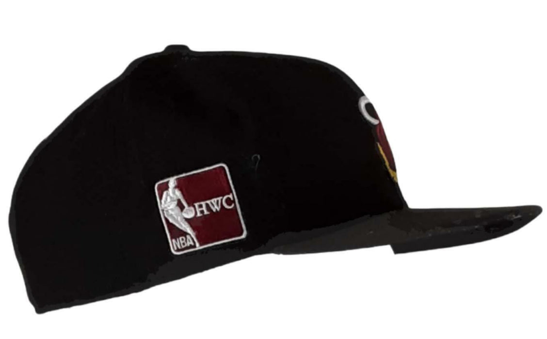 Miami Heat New Era Hard Wood Classic Hat Black Men's (Size: 73/8)