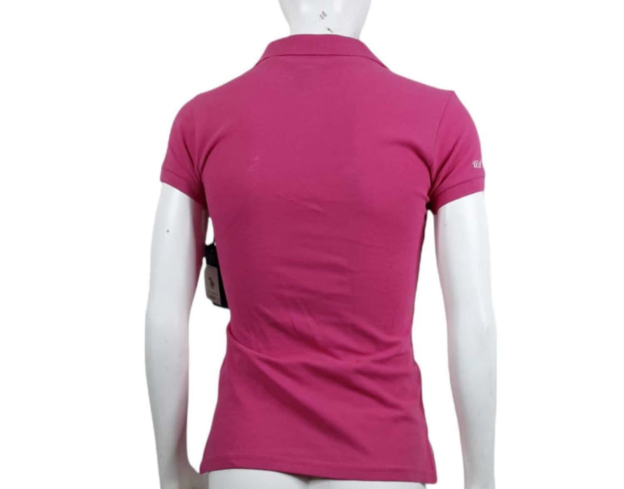 U.S. Polo Assn Women's Pink Collared Interlock Top (Size: XS)