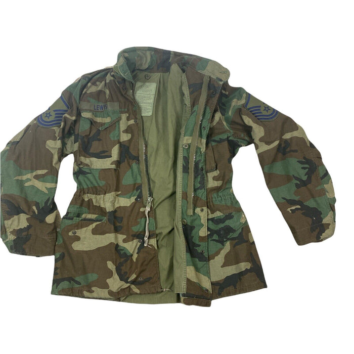 US Military M65 Woodland BDU Camouflage Jacket (Size:  Large - Long)